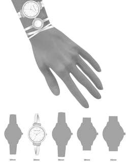 Foto 2 | Set de 1 Reloj + 2 Pulseras Anne Klein con Detalles de Cristal para Mujer - Venta Internacional