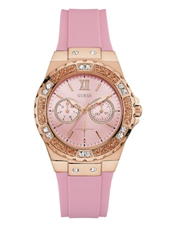 Foto 1 | Reloj Guess Rosa de Acero Inoxidable con Silicona para Mujer - Venta Internacional