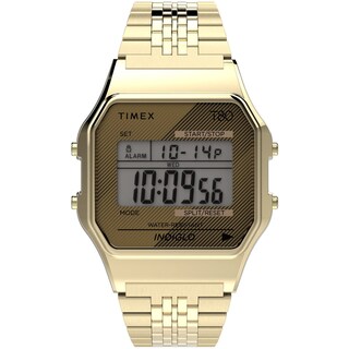 Foto 1 | Reloj Timex T80 Dorado Acero Inoxidable 34 mm - Venta Internacional