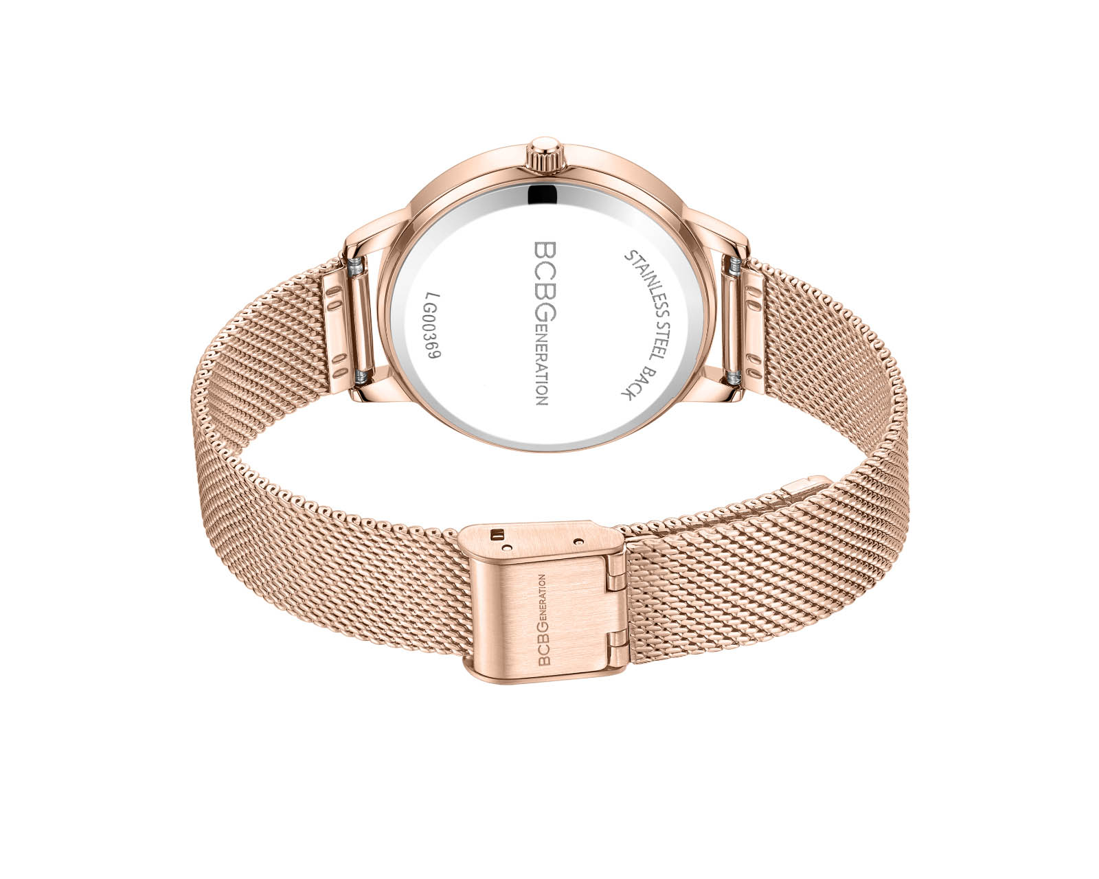 Foto 4 pulgar | Reloj Bcbg Mujer Extensible De Acero Color Dorado Rosa Bbwlg0036901