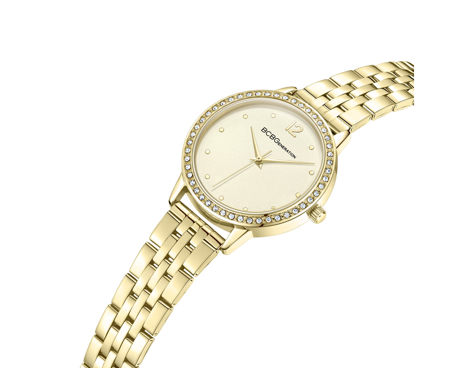 Foto 3 pulgar | Reloj BCBG Extensible de Acero color Dorado para Mujer