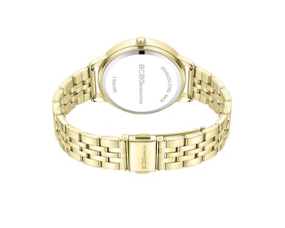 Foto 3 | Reloj BCBG Extensible de Acero color Dorado para Mujer