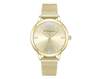 Foto 1 | Reloj BCBG Mujer Extensible de Acero Dorado