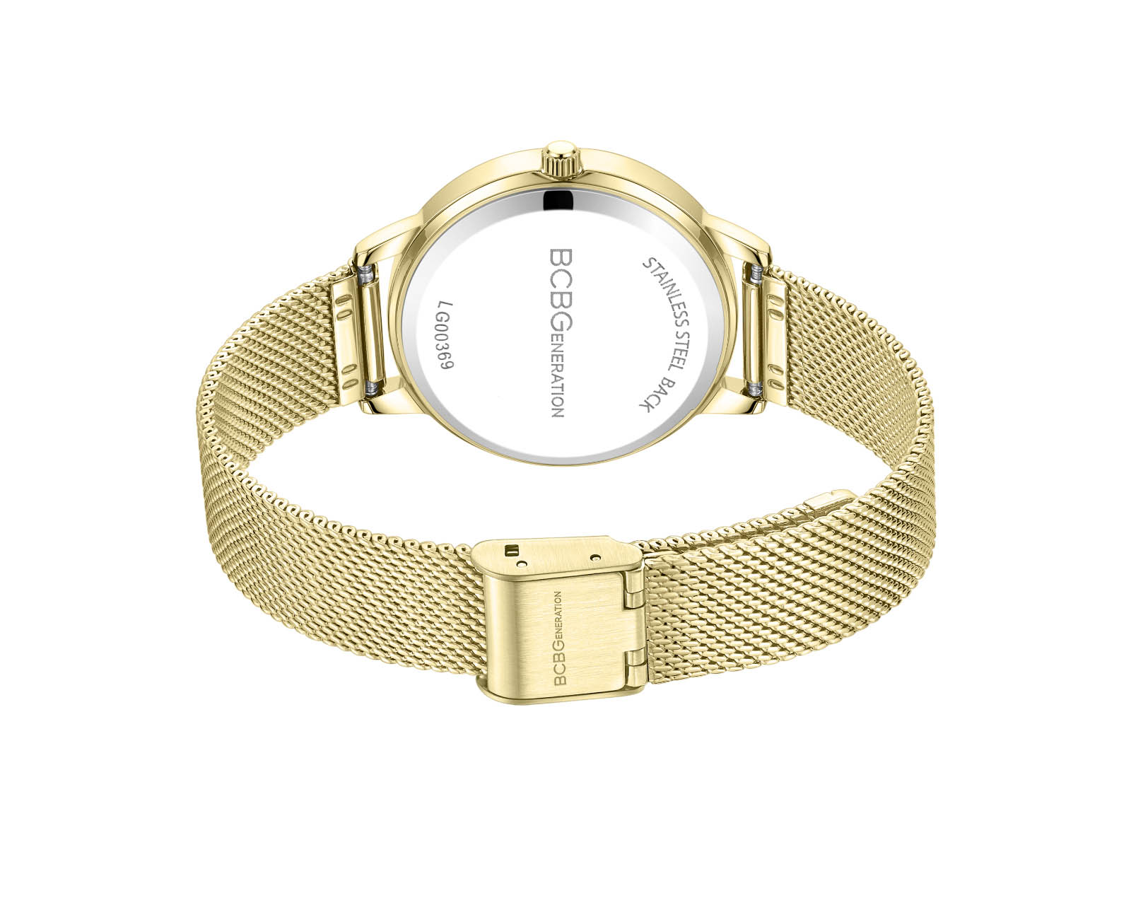 Foto 4 pulgar | Reloj BCBG Mujer Extensible de Acero Dorado