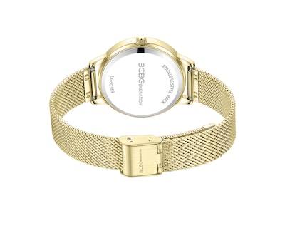 Foto 3 | Reloj BCBG Mujer Extensible de Acero Dorado