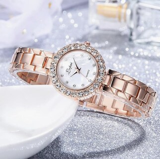 Foto 4 | Reloj Brillante Rose Gold para Mujer