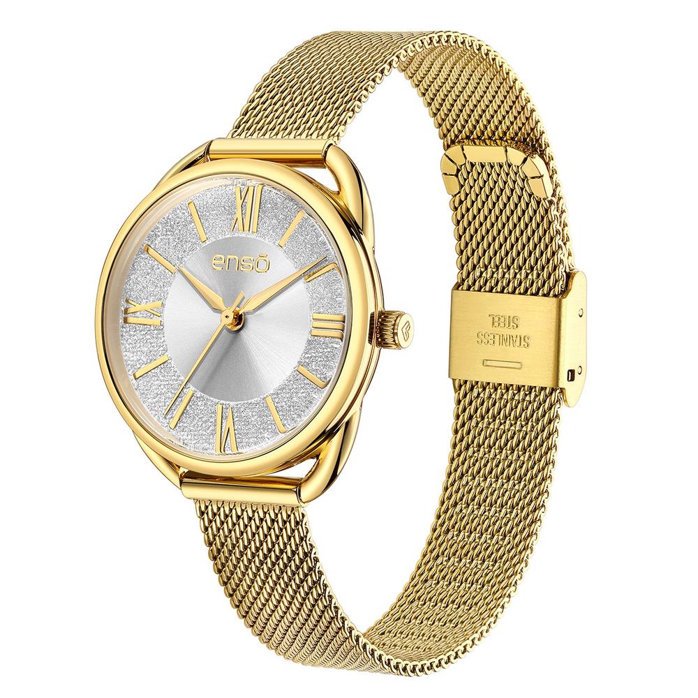 Foto 3 pulgar | Reloj De Pulsera Enso Para Mujer Ew9267l4 Color Dorado
