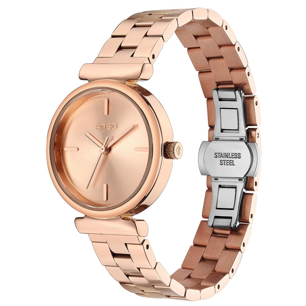 Foto 3 | Set De Reloj Y Joyería Enso Para Mujer Ewbsl10 Color Rosado
