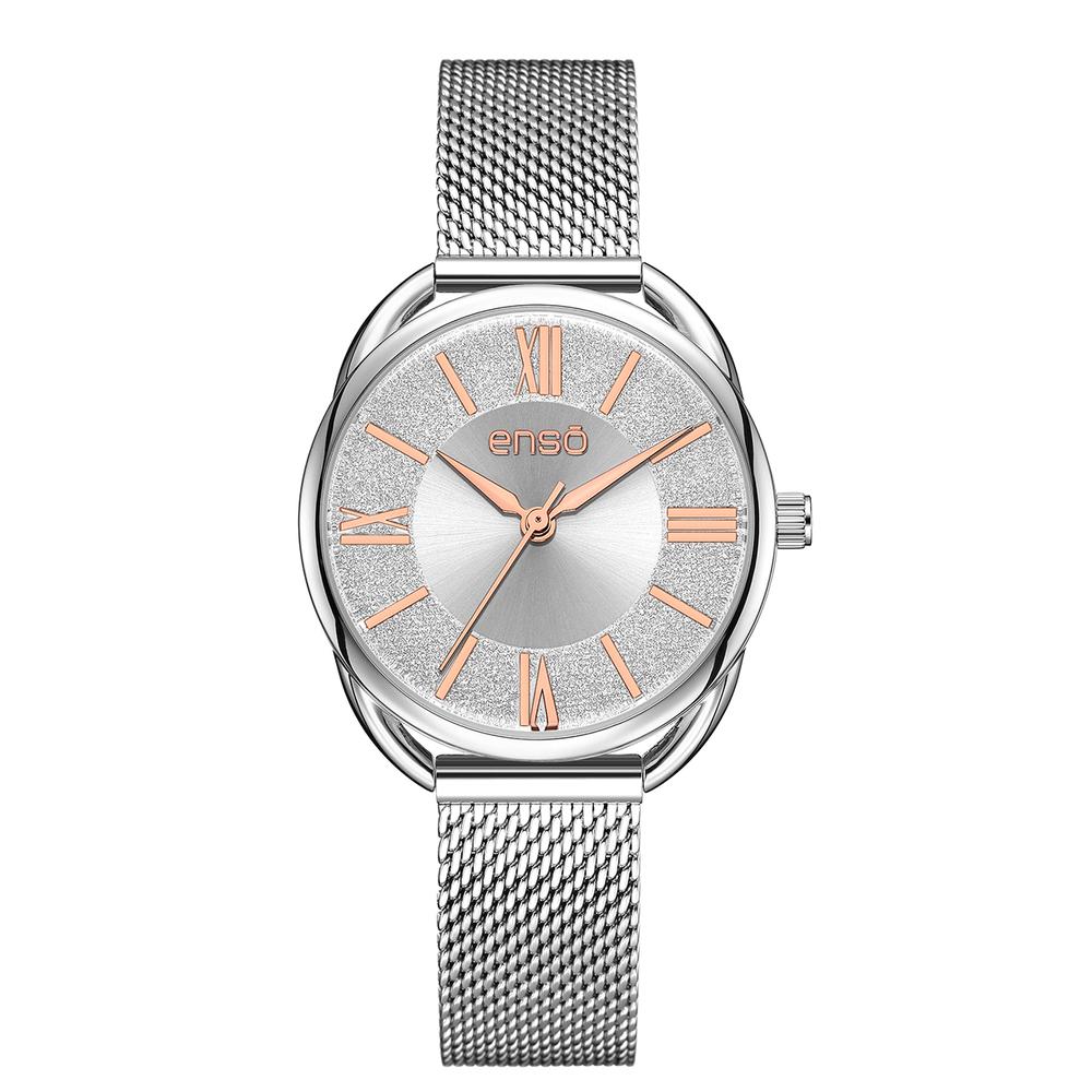 Reloj De Pulsera Enso Para Mujer Ew9267l5 Color Acero $1,399