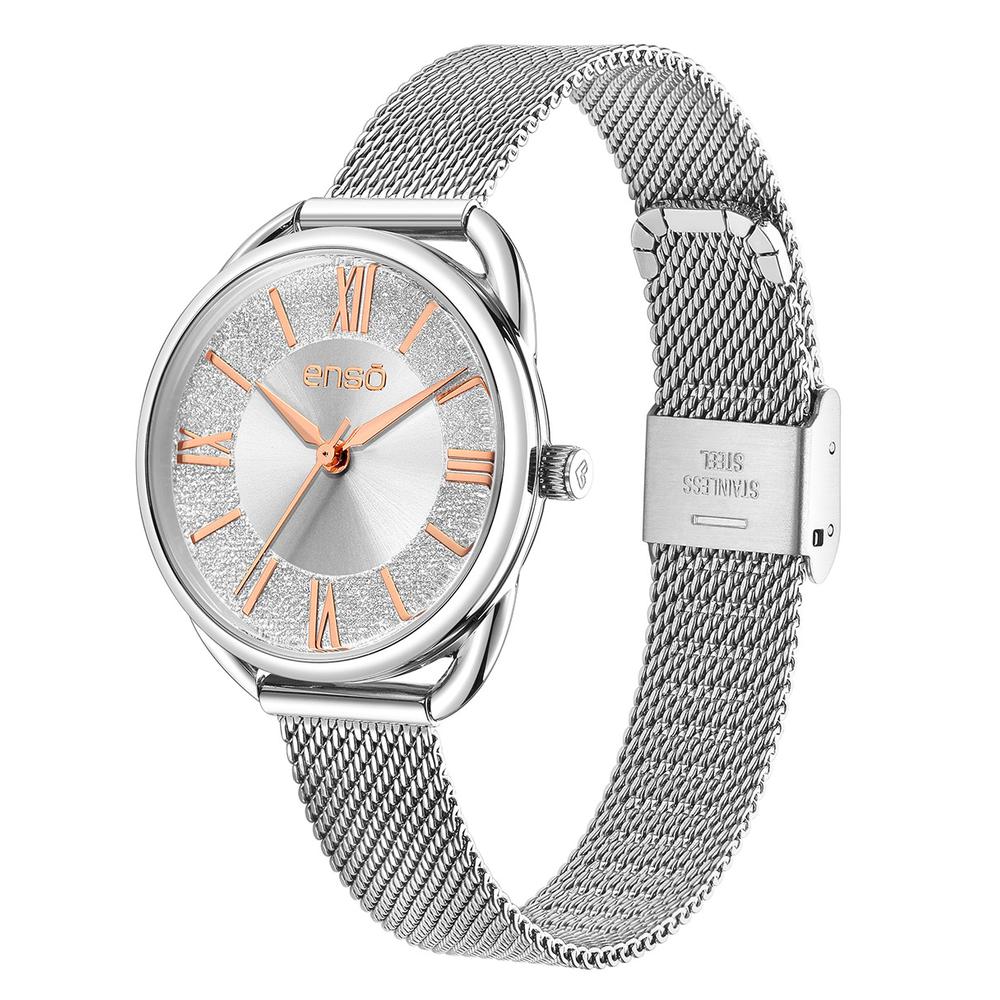 Foto 3 pulgar | Reloj De Pulsera Enso Para Mujer Ew9267l5 Color Acero