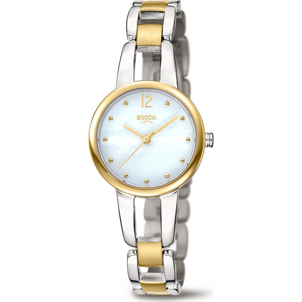 Reloj Boccia Titanium Plateado para Mujer