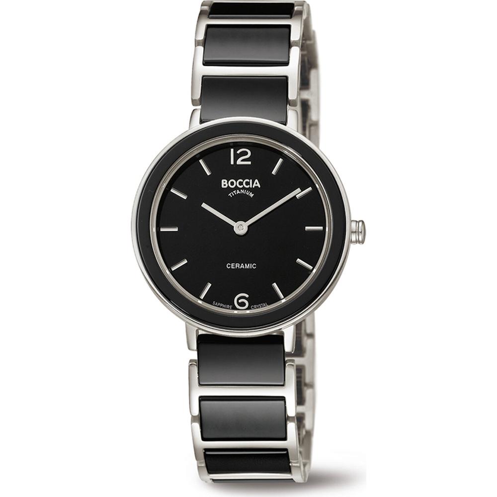 Reloj Boccia Titanium Negro para Mujer