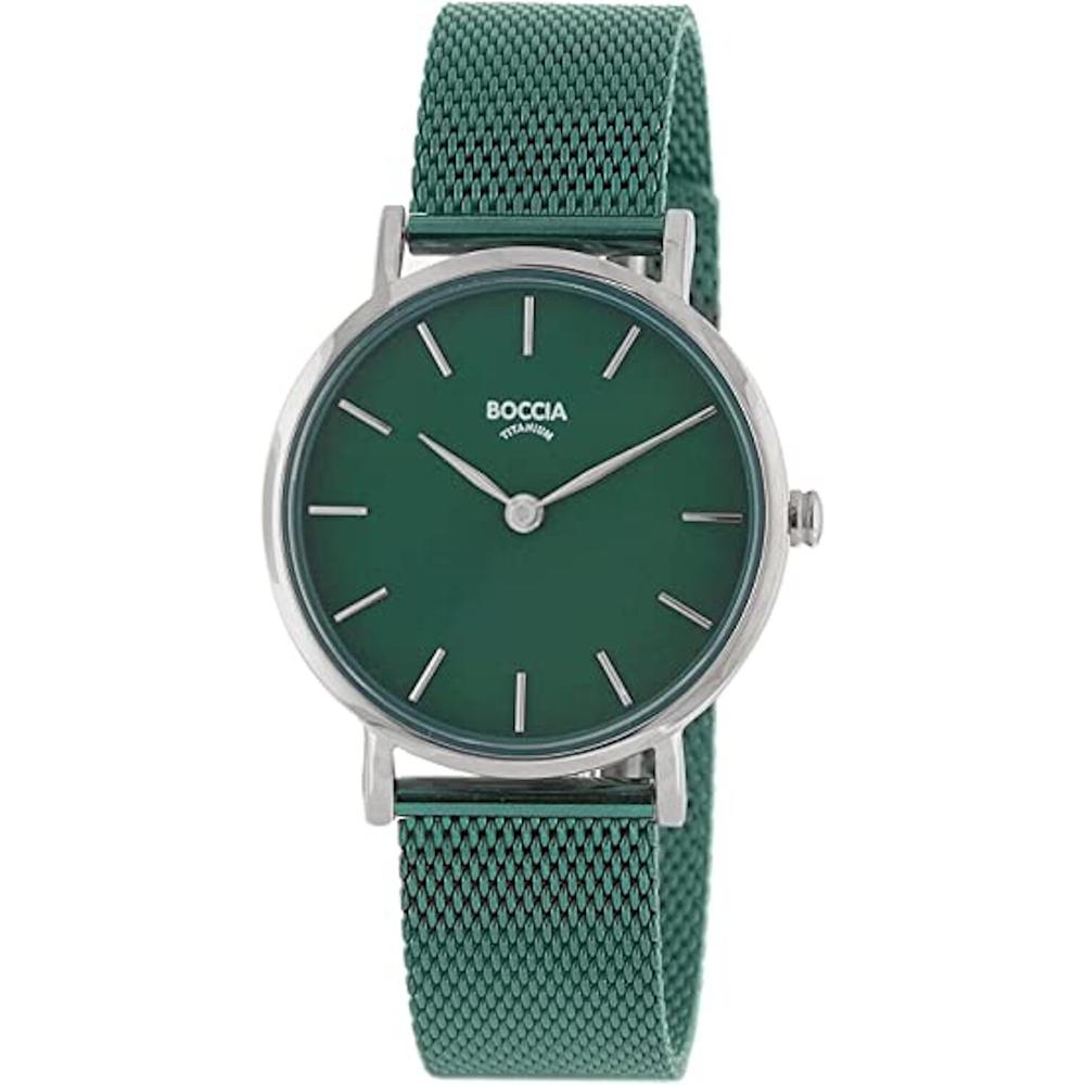 Reloj Boccia Titanium Verde para Mujer