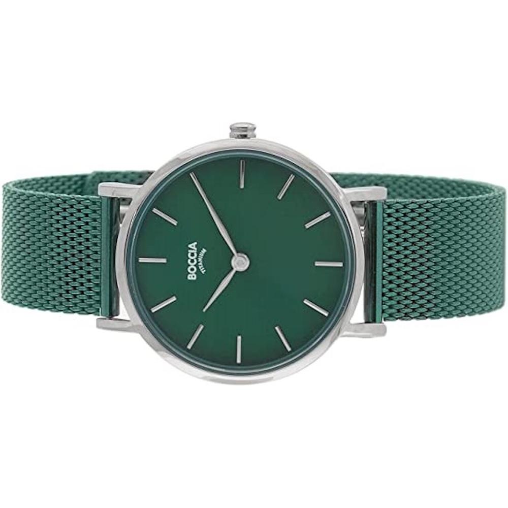 Foto 3 pulgar | Reloj Boccia Titanium Verde para Mujer