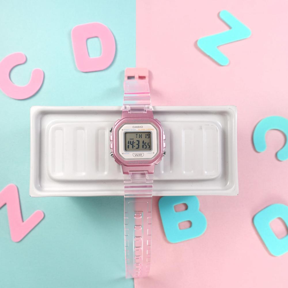 Foto 3 pulgar | Reloj Casio La-20whs-4acf Iluminator Core Pop Rosa