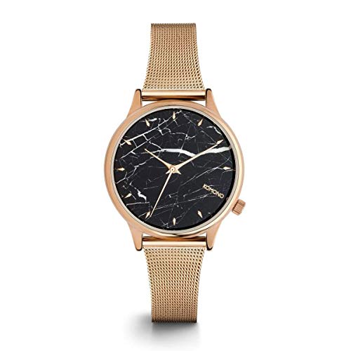 Reloj Komono Kom-w2868 De Acero Inoxidable Para Mujer, Dorado Y Negro - Venta Internacional.