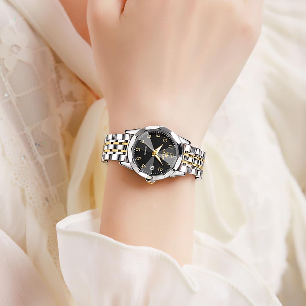 Foto 4 pulgar | Reloj Olevs Black Acero Inoxidable para Mujer - Venta Internacional