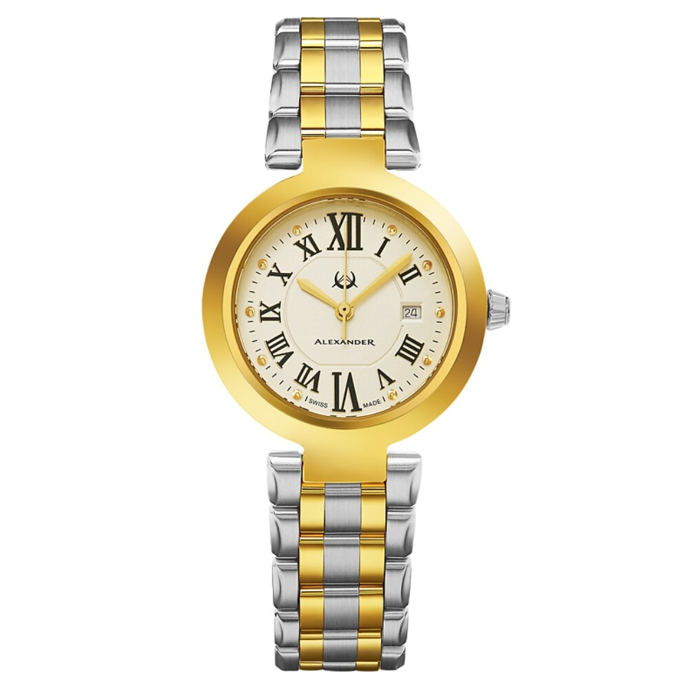 Reloj Suizo Alexander Para Dama A203b-02 Con Caja De 32mm $4,699