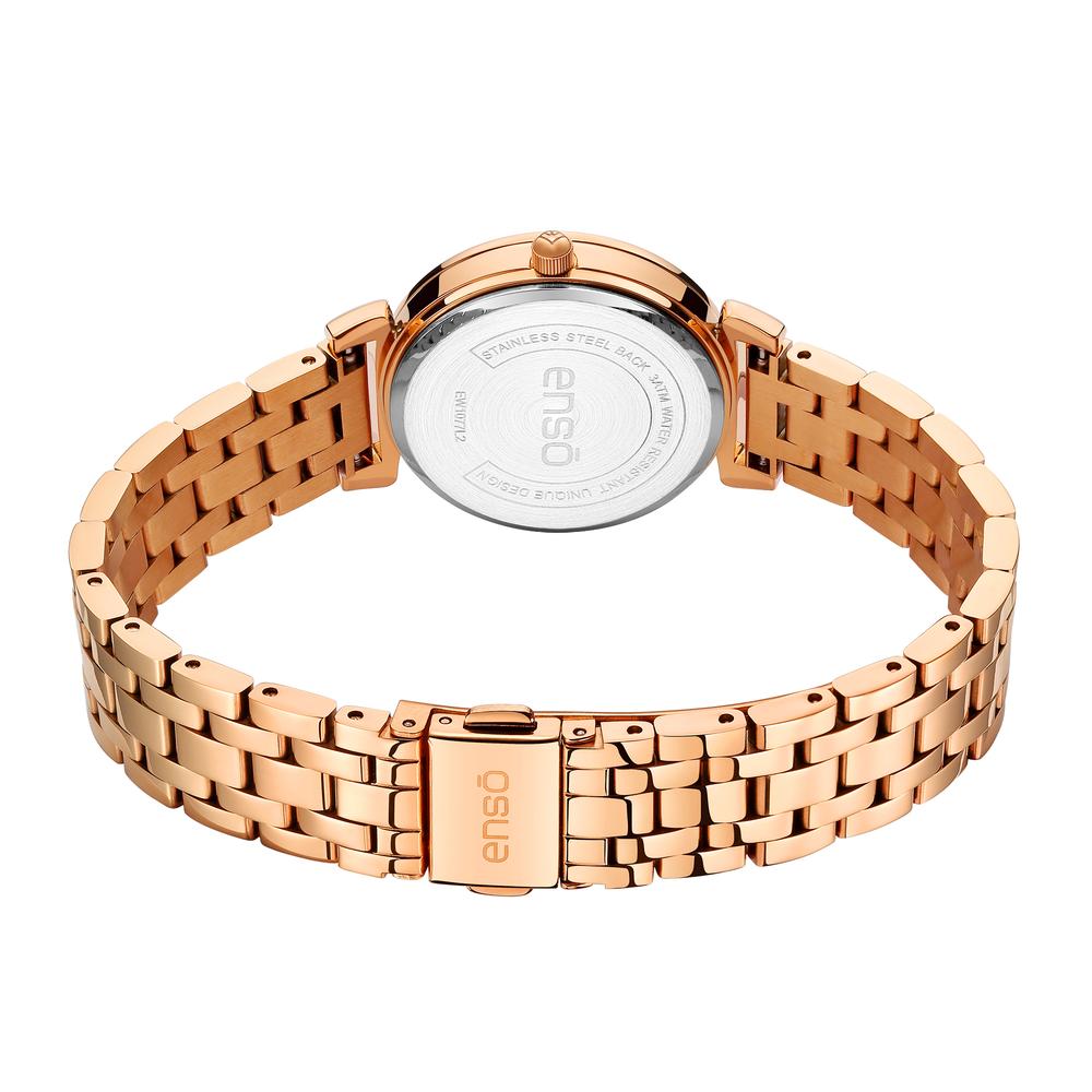 Foto 3 | Reloj De Pulsera Enso Para Mujer Ew1077l2 Oro Rosa