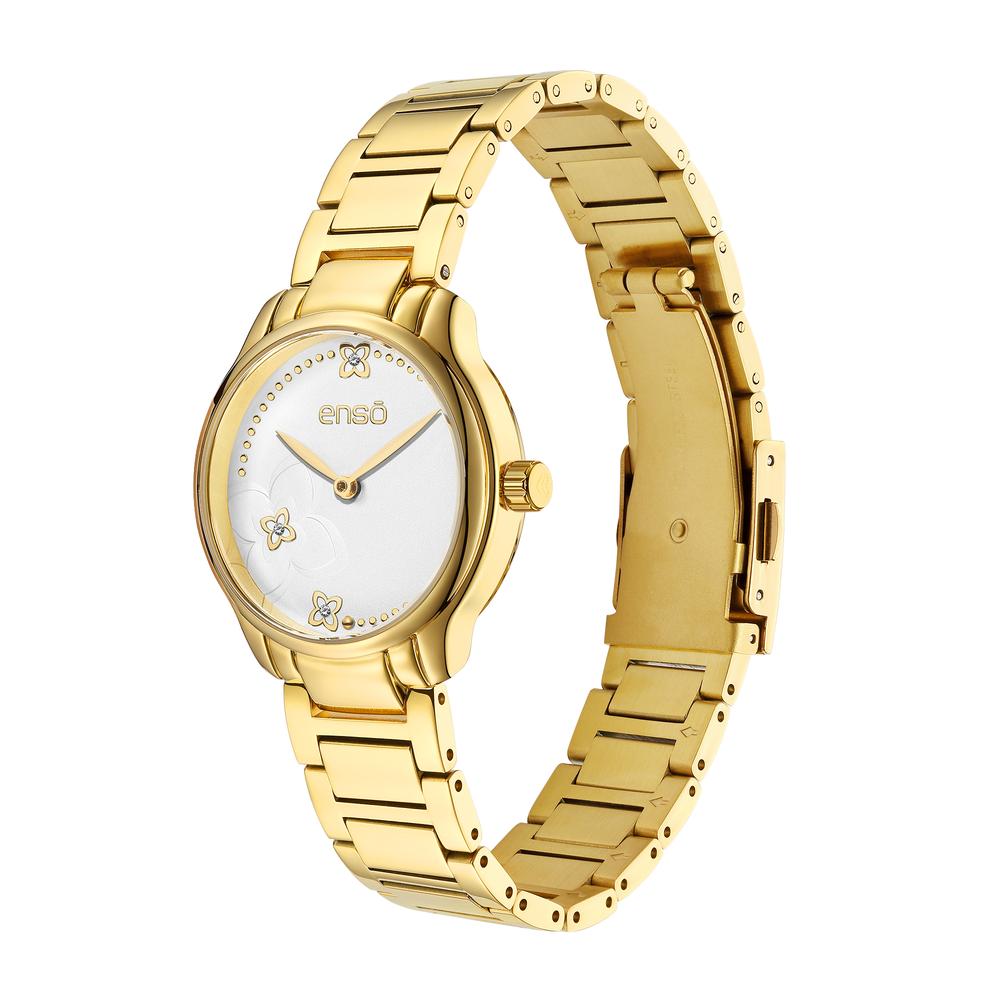 Foto 4 | Set De Reloj Y Joyería Enso Para Mujer Ewbsl14 Color Dorado