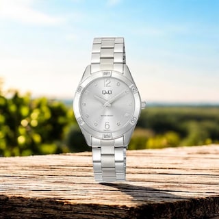 Foto 2 | Reloj Q&q Q83b-001py Ladies-acero