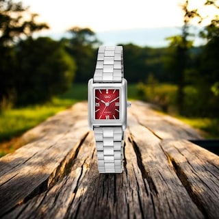 Foto 2 | Reloj Q&q C69a-002py Ladies-acero