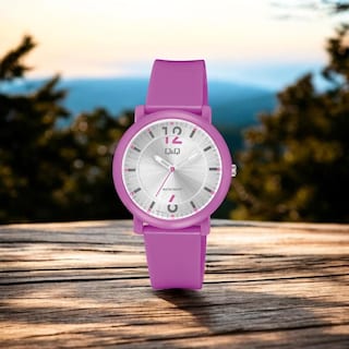 Foto 2 | Reloj Q&q V36a-001vy Ladies-morado