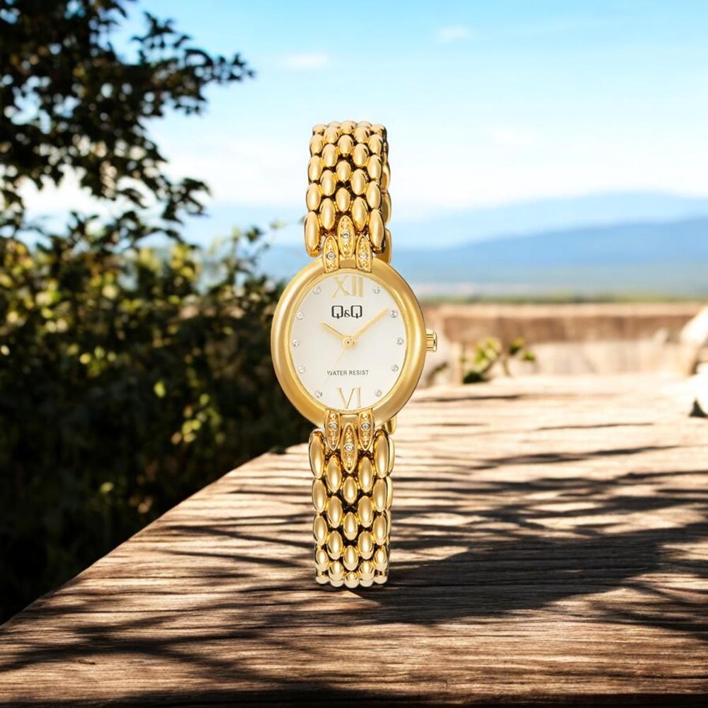 Foto 3 pulgar | Reloj Q&q F16a-004py Ladies-dorado