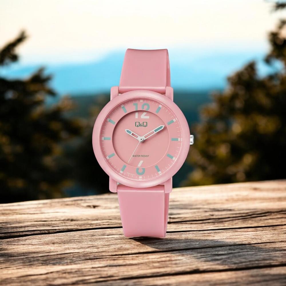 Foto 3 pulgar | Reloj Q&q V36a-004vy Ladies-rosa