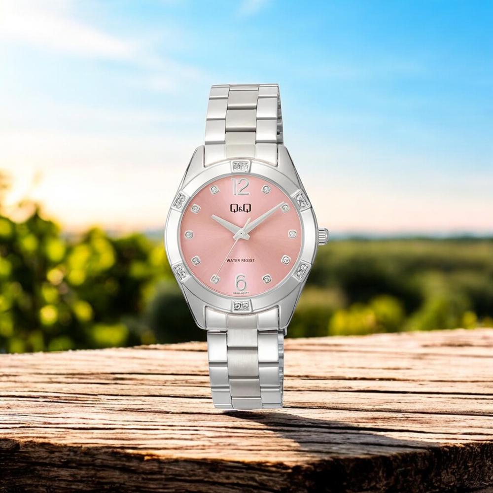 Foto 3 pulgar | Reloj Q&Q Q83B-002PY ACero para Mujer