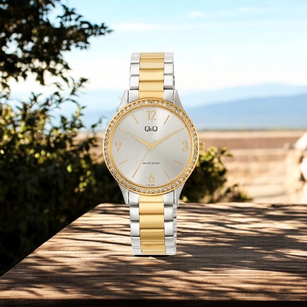 Foto 3 pulgar | Reloj Q&q Q75b-006py Ladies Plata