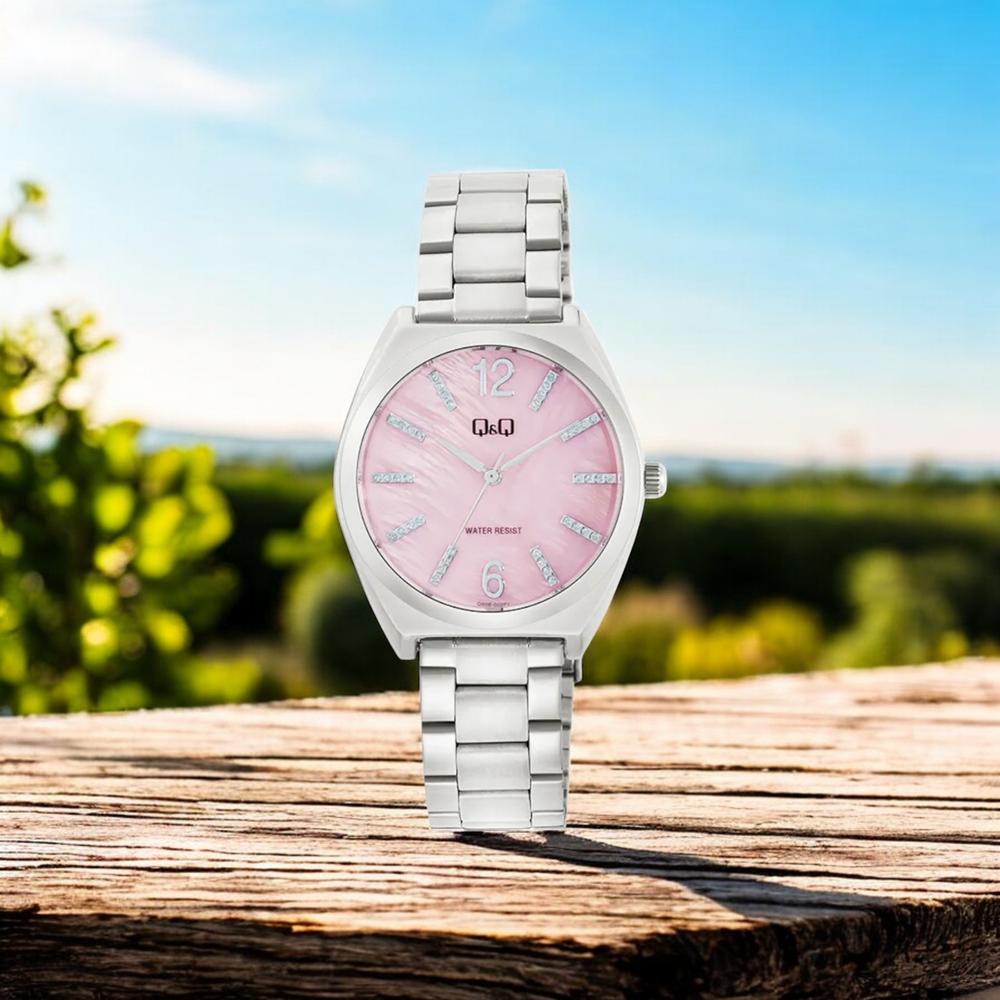 Foto 3 pulgar | Reloj Q&q Q90b-002py Ladies Acero