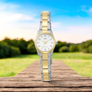 Foto 2 | Reloj Q&q C75a-003py Acero Inoxidable