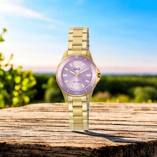 Foto 2 | Reloj Q&q Q88b-005py Ladies-Dorado