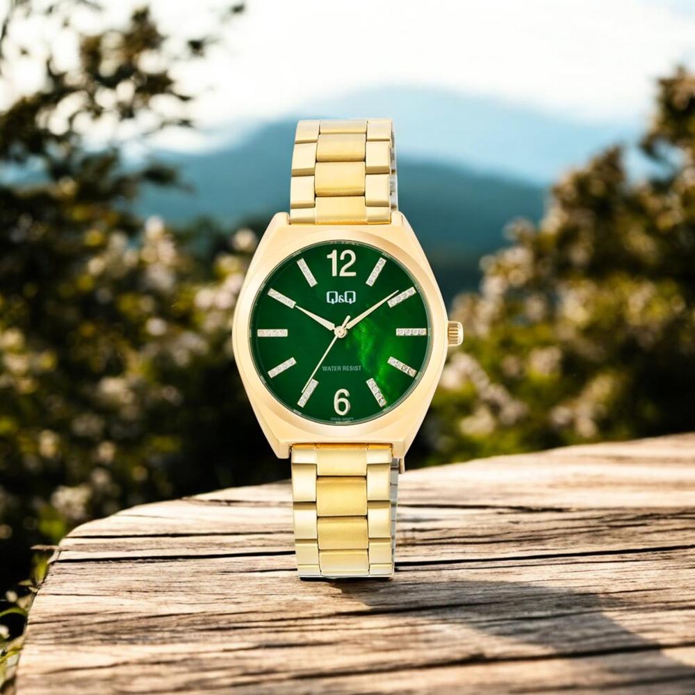 Foto 3 pulgar | Reloj Q&q Q90b-005py Ladies Dorado