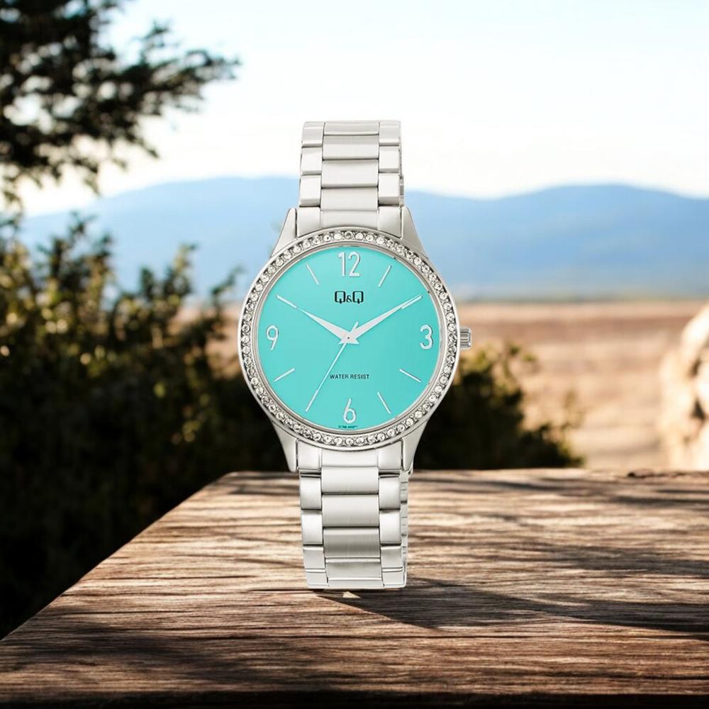 Foto 3 pulgar | Reloj Q&q Q75b-002py Ladies Plata