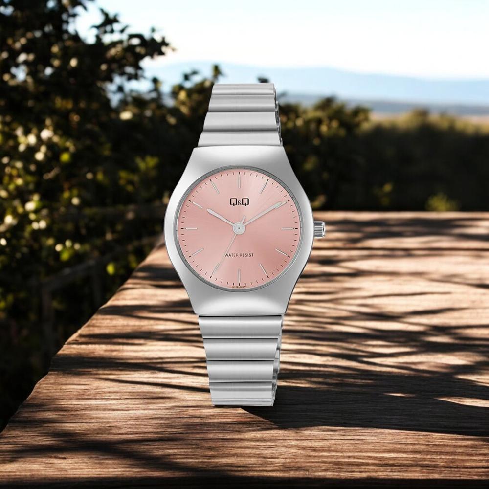 Foto 3 pulgar | Reloj Q&q Q72b-002py Ladies Plata