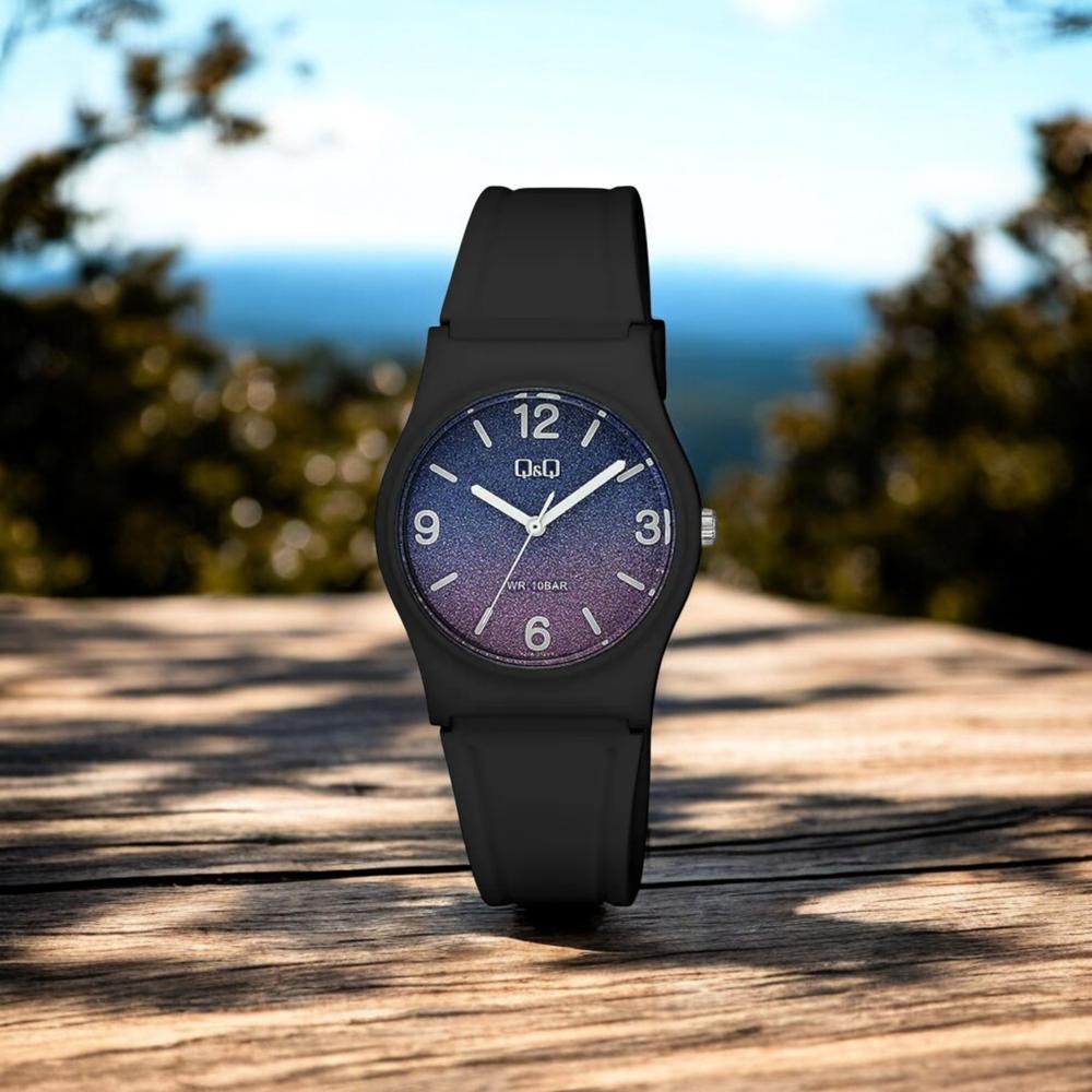 Foto 3 pulgar | Reloj Q&q V27a-012vy Ladies- Negro
