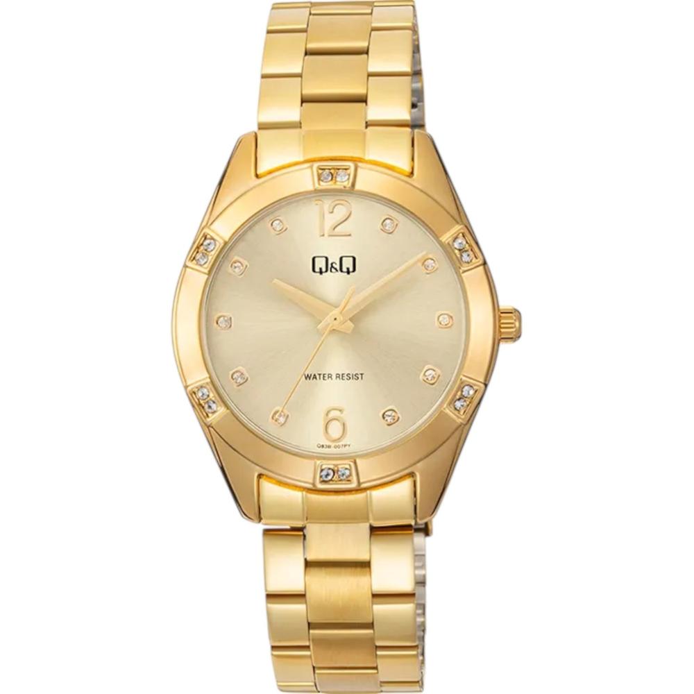Foto 2 pulgar | Reloj Q&Q Q83B-007PY Dorado para Mujer