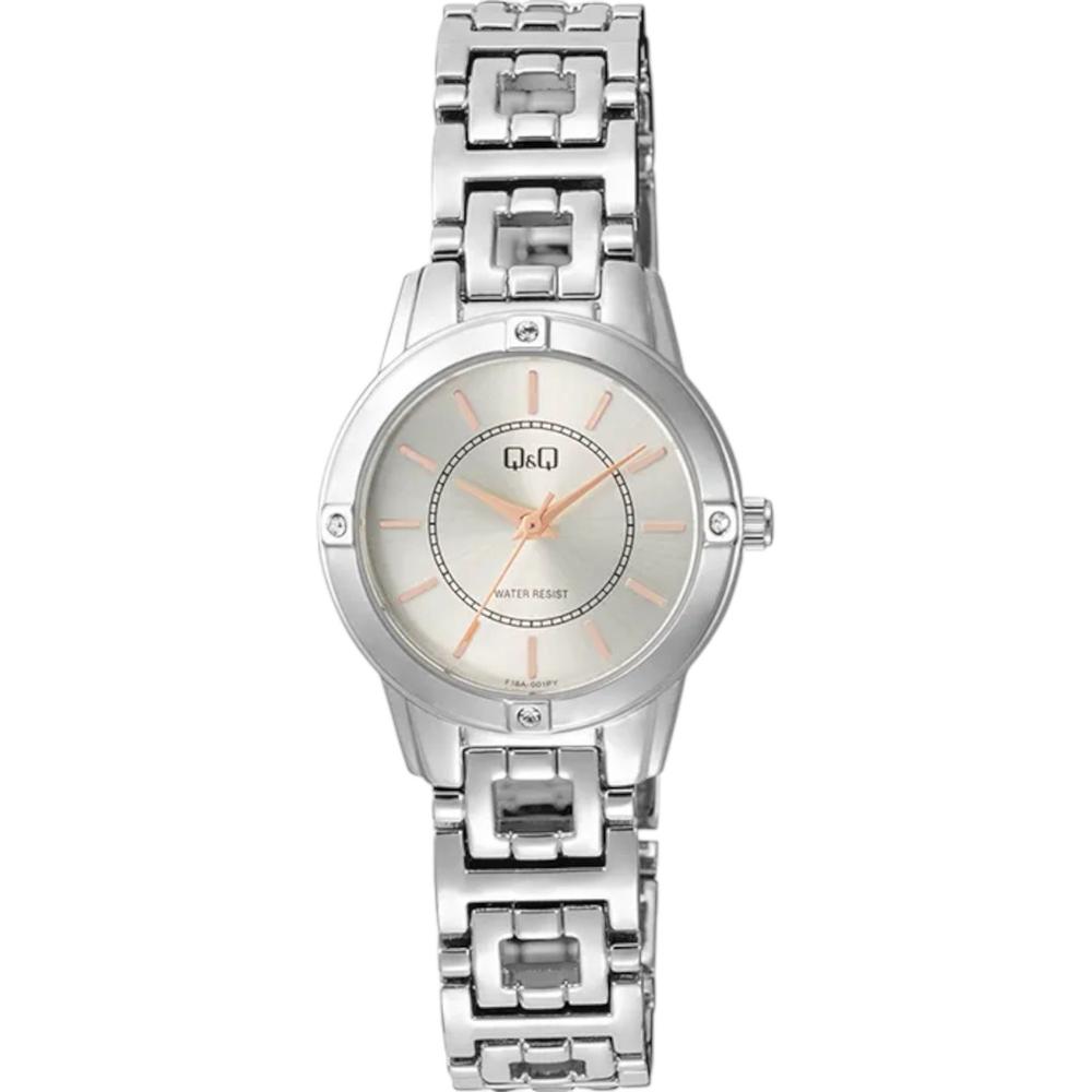 Foto 2 pulgar | Reloj Q&Q F18A-001PY Gris para Mujer