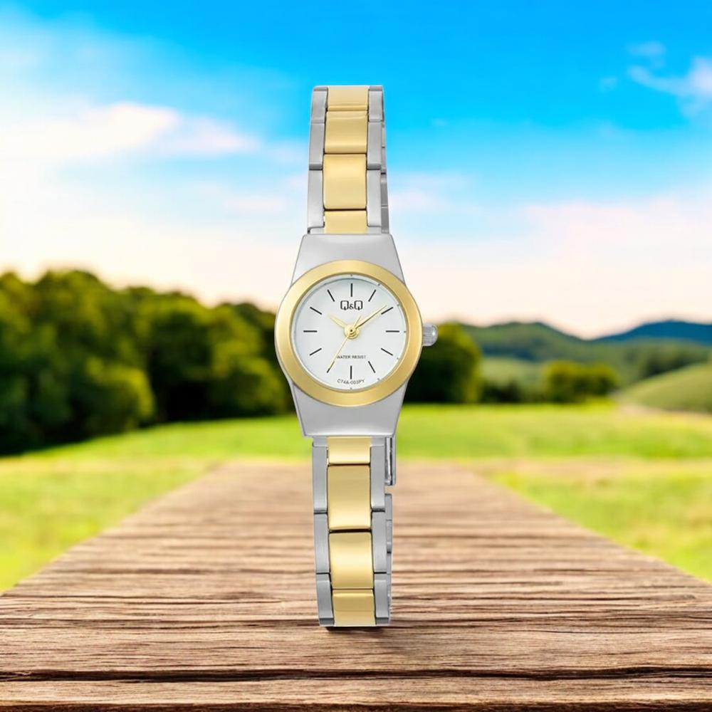 Foto 3 pulgar | Reloj Q&q C74a-003py para Mujer
