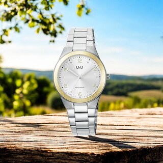 Foto 2 | Reloj Q&Q Q78B-002PY Gris para Mujer