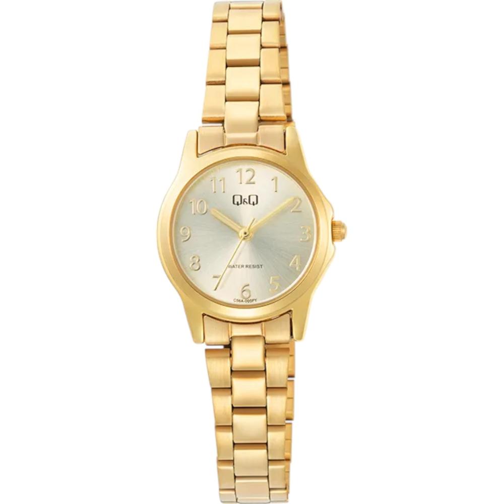 Foto 2 pulgar | Reloj Q&Q C56A-005PY Dorado para Mujer