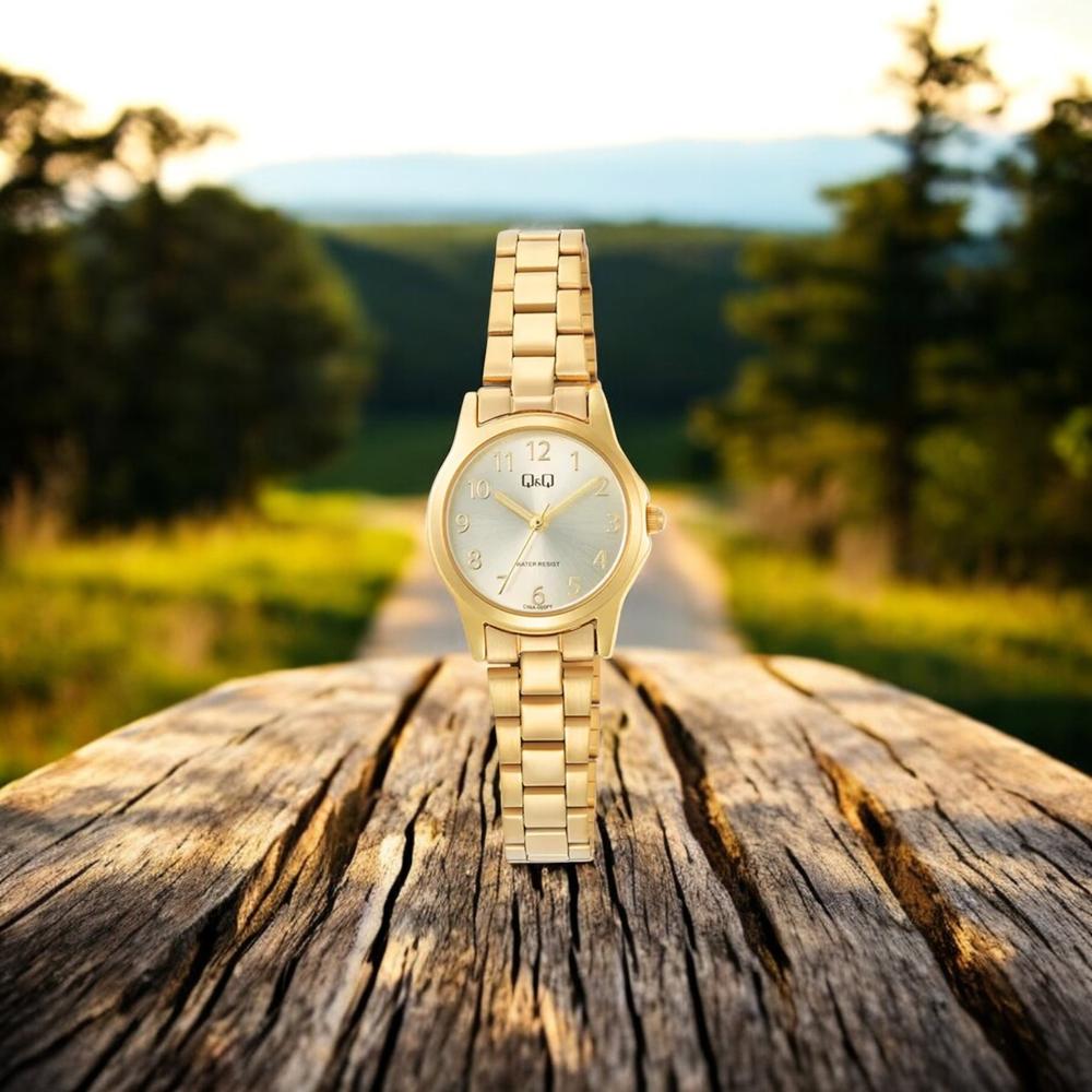 Foto 3 pulgar | Reloj Q&Q C56A-005PY Dorado para Mujer