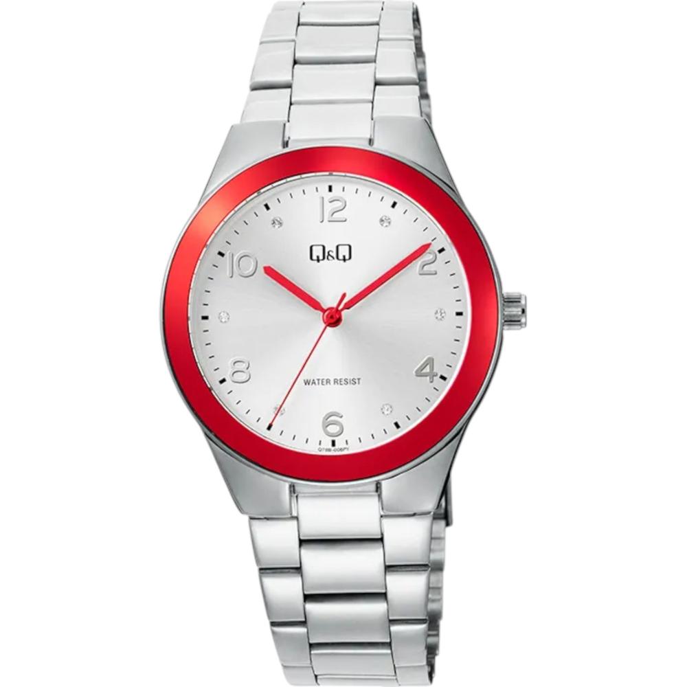 Foto 2 pulgar | Reloj Q&Q Q78B-006PY Gris para Mujer