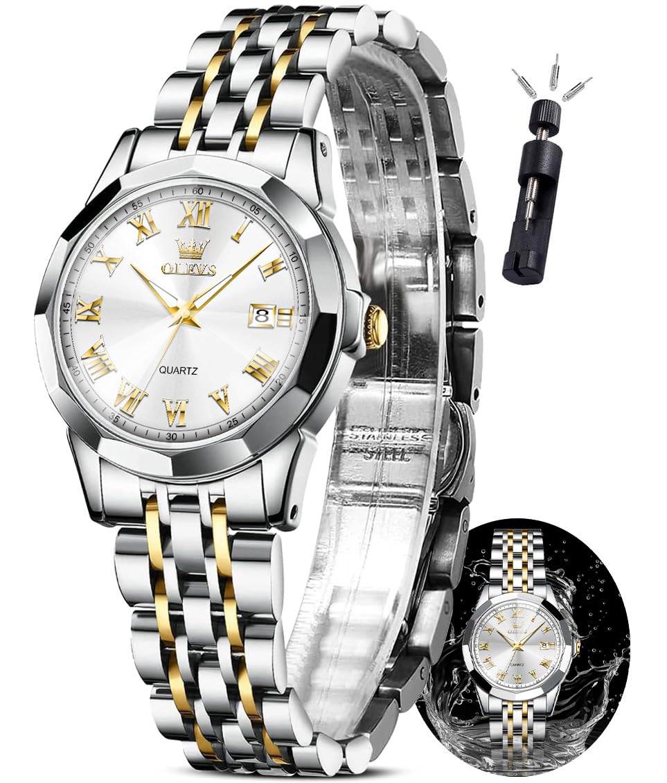 Foto 1 | Reloj Olevs Impermeable de Acero Inoxidable para Mujer - Venta Internacional