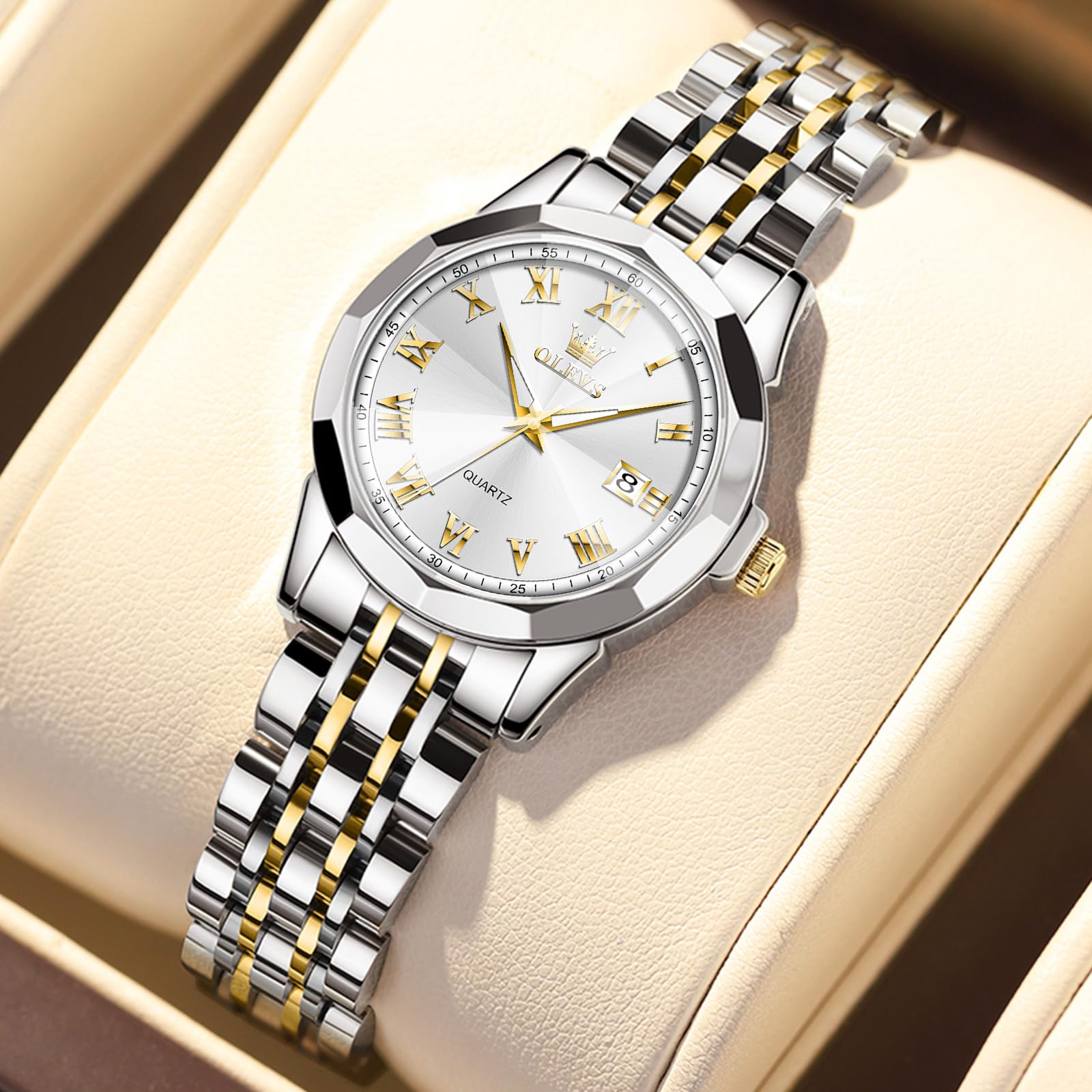 Foto 3 | Reloj Olevs Impermeable de Acero Inoxidable para Mujer - Venta Internacional