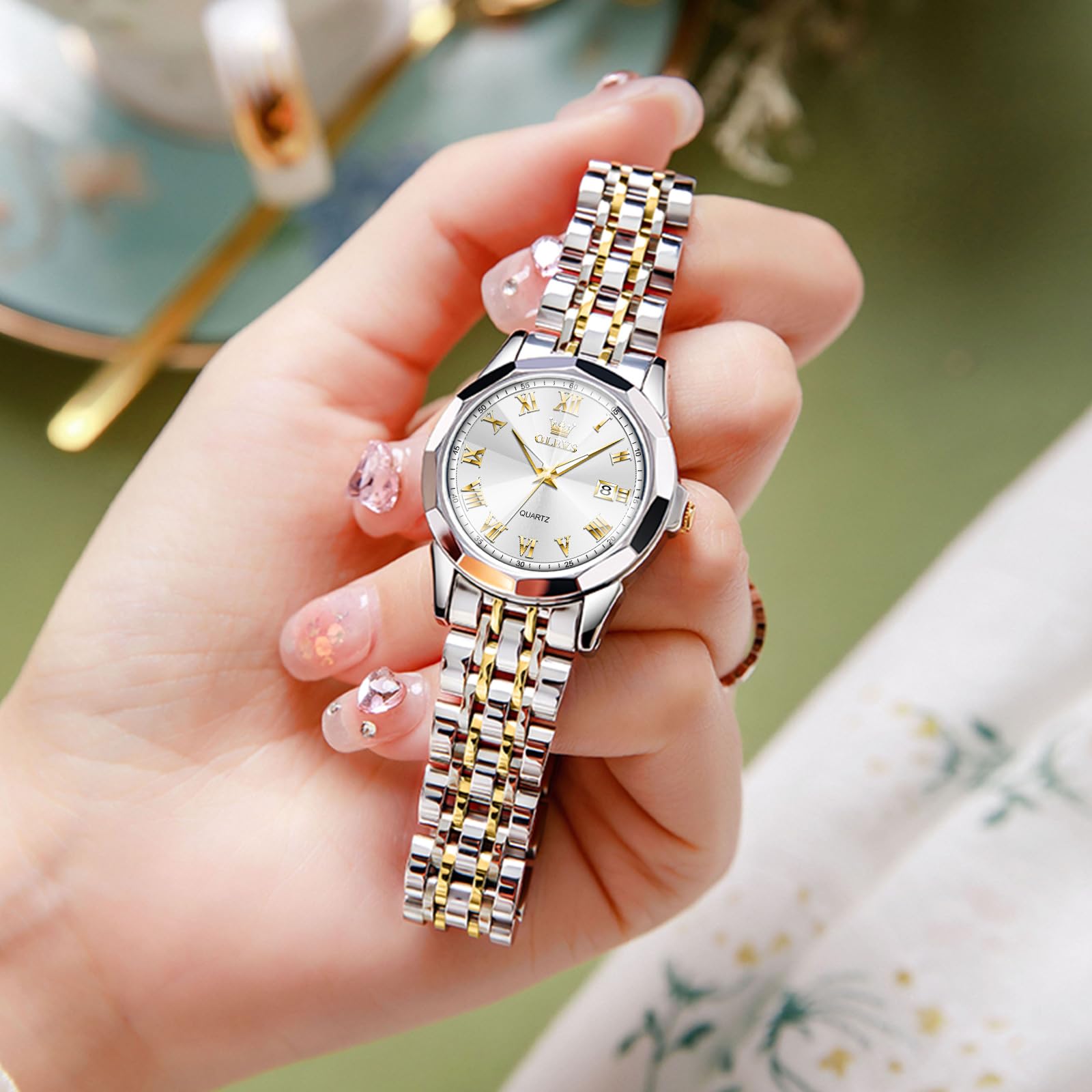 Foto 4 | Reloj Olevs Impermeable de Acero Inoxidable para Mujer - Venta Internacional