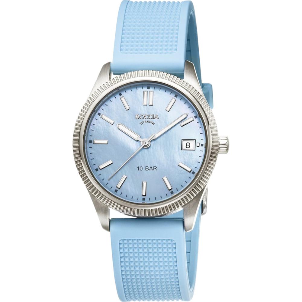 Reloj Boccia Titanium 3356-03 Azul 35 mm Resistente al Agua 100 m