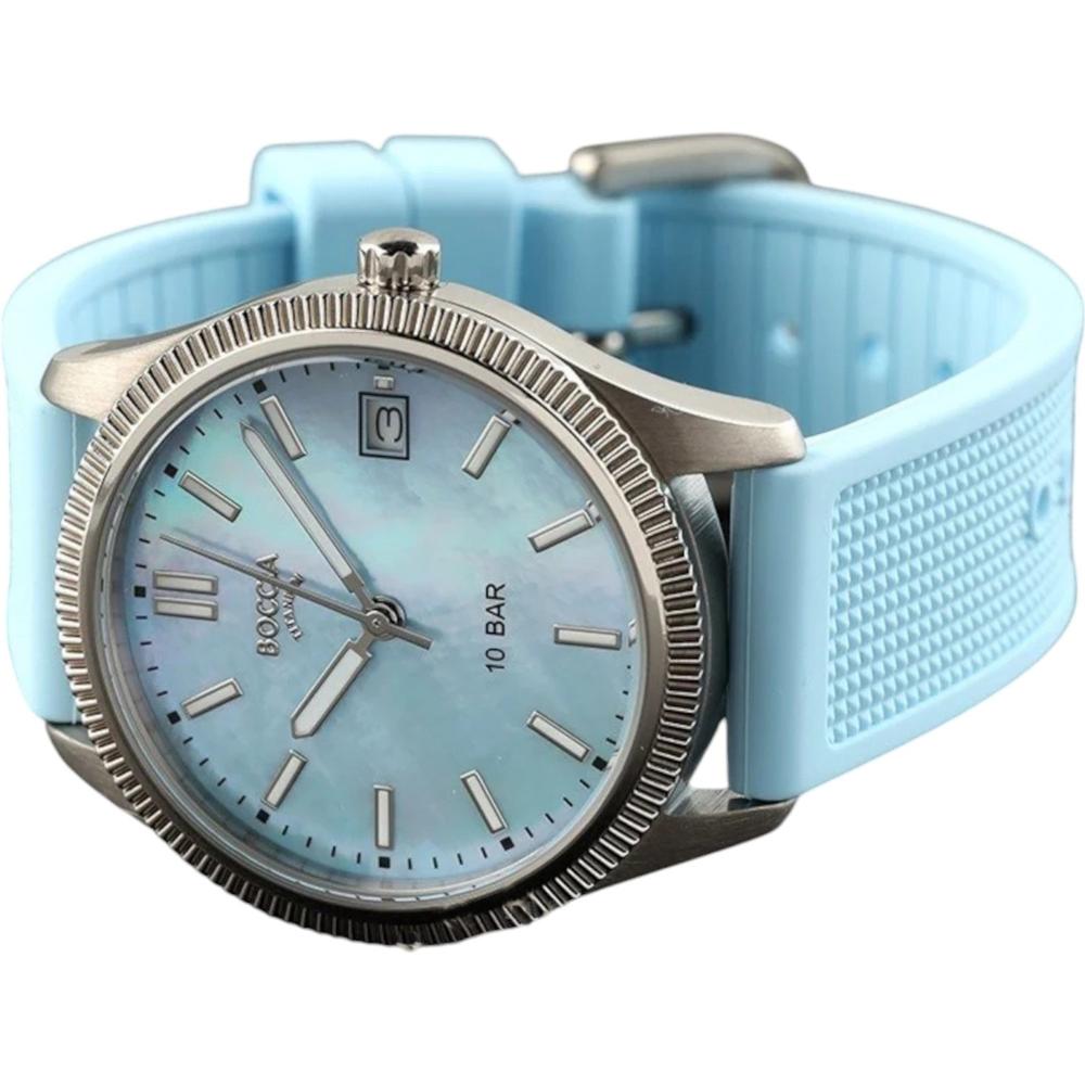 Foto 3 pulgar | Reloj Boccia Titanium 3356-03 Azul 35 mm Resistente al Agua 100 m